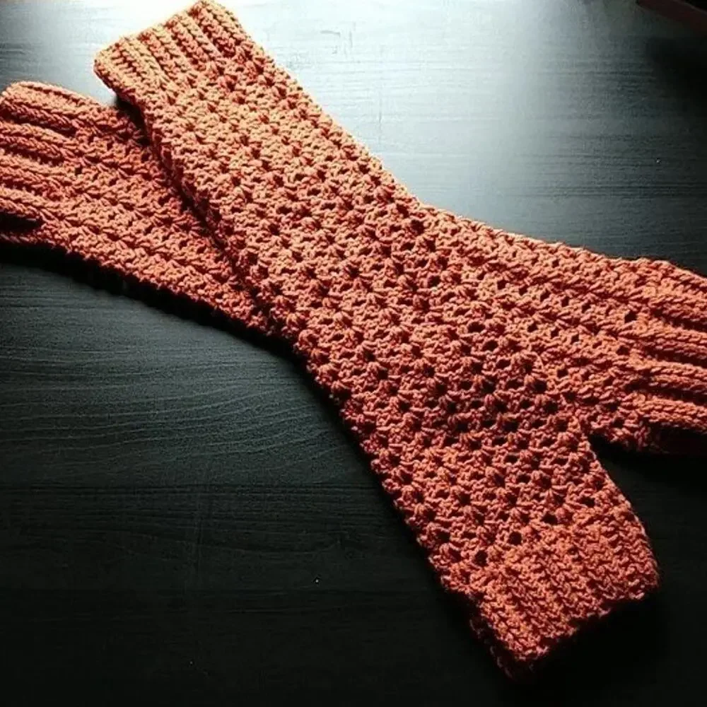 Pumpkin Spice Leg Warmers OSFM crochet warm thick chunky over knee dance premade